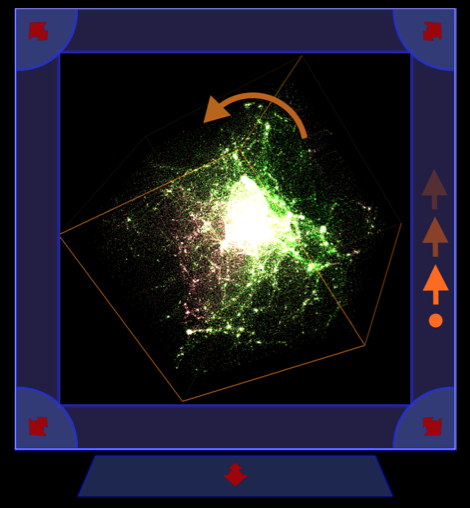 Interactive Visualization of Cosmological Simulations